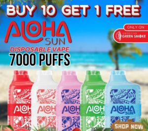 ALOHA VAPE , aloha sun vape 7000, aloha sun disposable vape, aloha sun vape