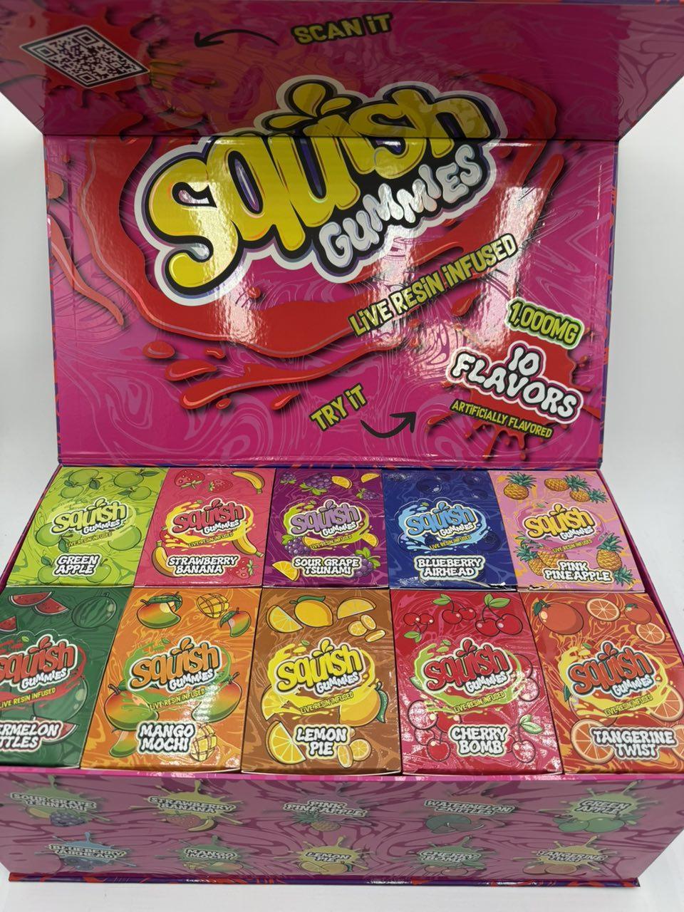 SQUISH GUMMIES, SQUISH THC GUMMIES, SQUISH GUMMIES 1000mg