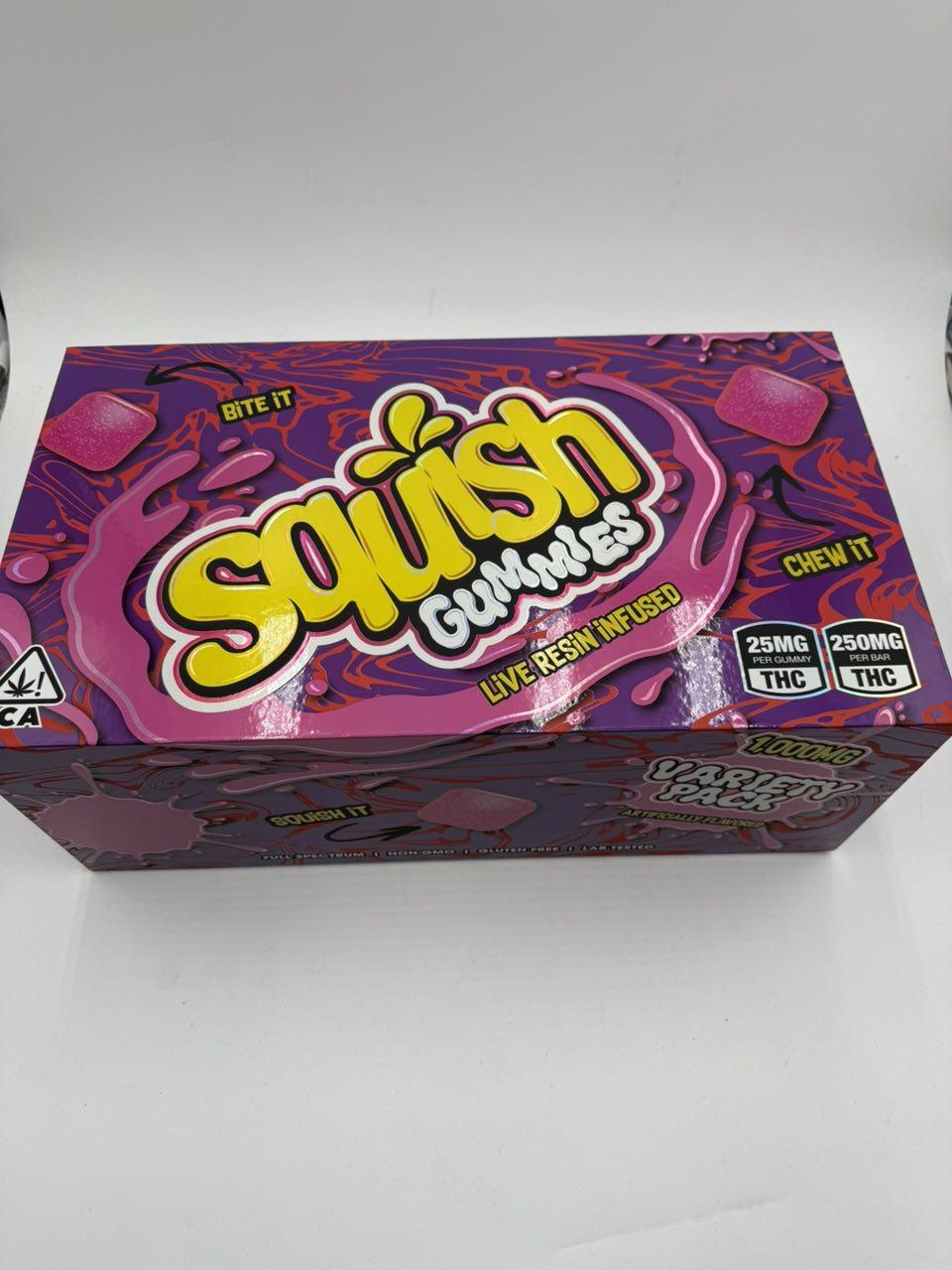 SQUISH GUMMIES, SQUISH THC GUMMIES, SQUISH GUMMIES 1000mg